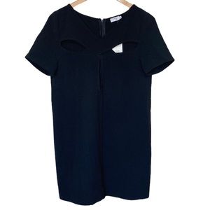 NWT Tobi Cutout Detail Black Short Sleeve Mini Dress M